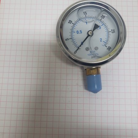 0-30 PSI Top Mount (Liquid) Gauge